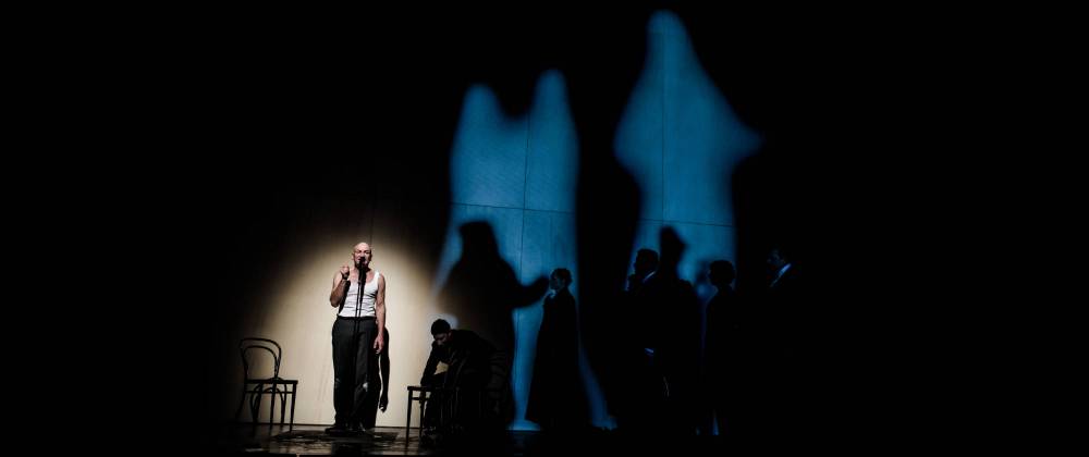 17.01.19, Heilbronn: Hauptprobe 2 zum Schauspiel »Steppenwolf« nach Hermann Hesse. Foto: Candy Welz